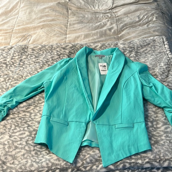 Charlotte Russe Jackets & Blazers - Juniors aqua blazer